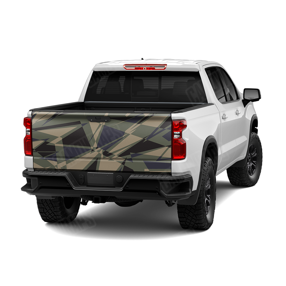 Sharp Militant Blue Tailgate Wraps