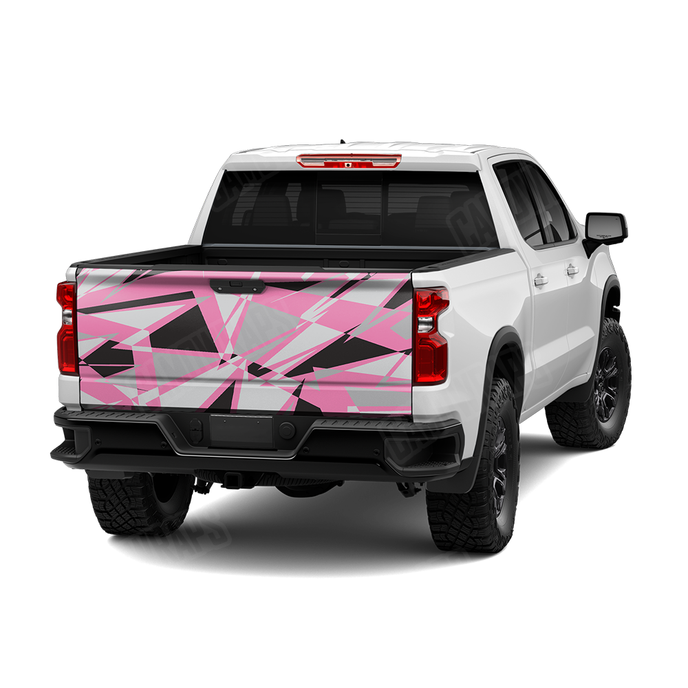 Sharp Pink Tiger Tailgate Wraps