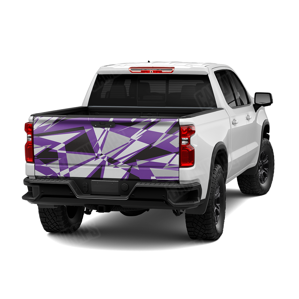 Sharp Purple Tiger Tailgate Wraps