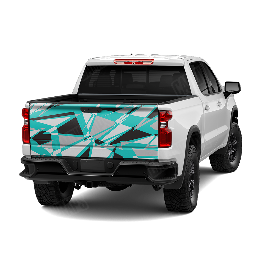Sharp Tiffany Blue Tiger Tailgate Wraps