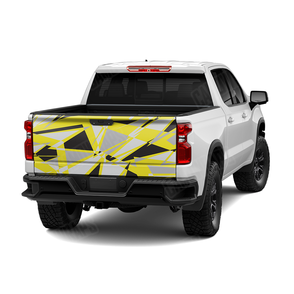 Sharp Yellow Tiger Tailgate Wraps