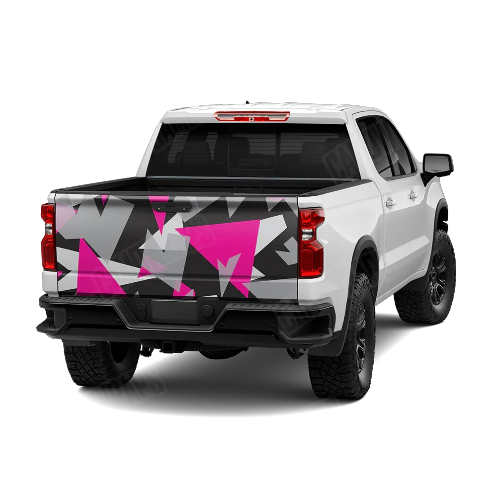 Shattered Magenta Tiger Tailgate Wraps