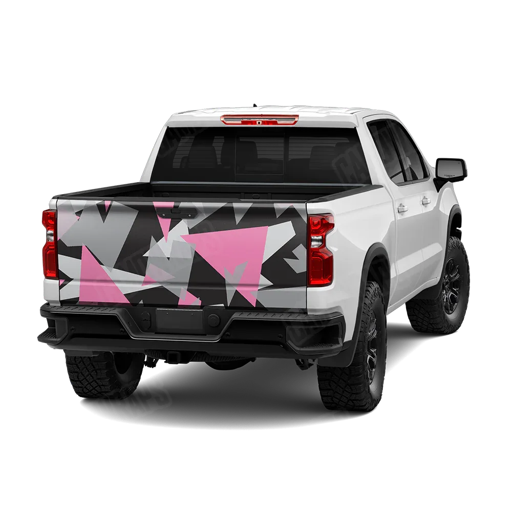 Shattered Pink Tiger Tailgate Wraps