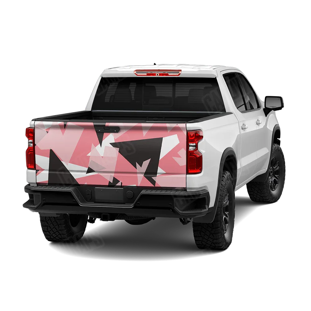 Shattered Pink Tailgate Wraps