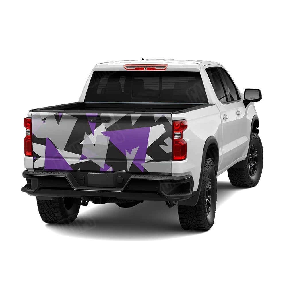 Shattered Purple Tiger Tailgate Wraps