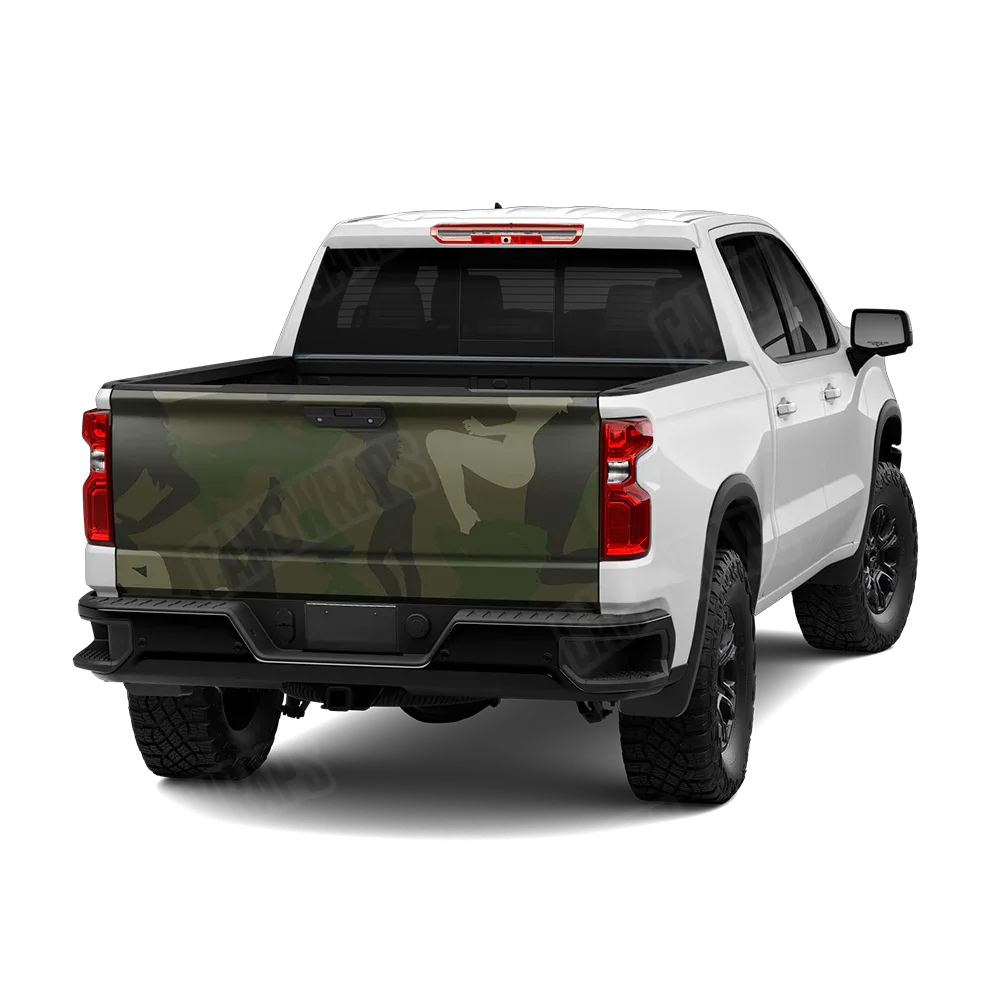 Silhouette More Seductive Green Tailgate Wraps