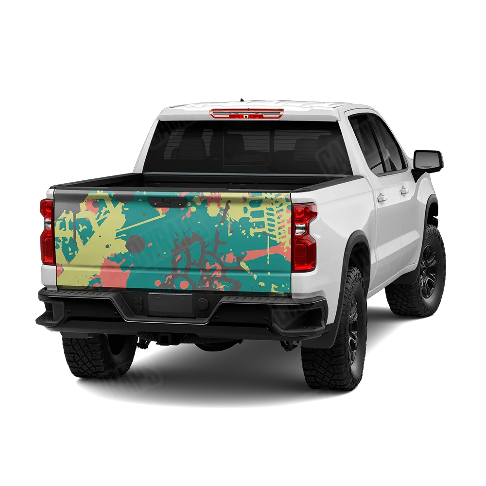 Tire Splatter Fiesta Tailgate Wraps