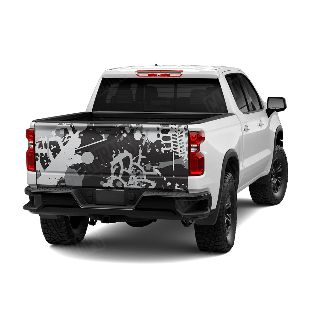 Tire Splatter Urban Night Tailgate Wraps