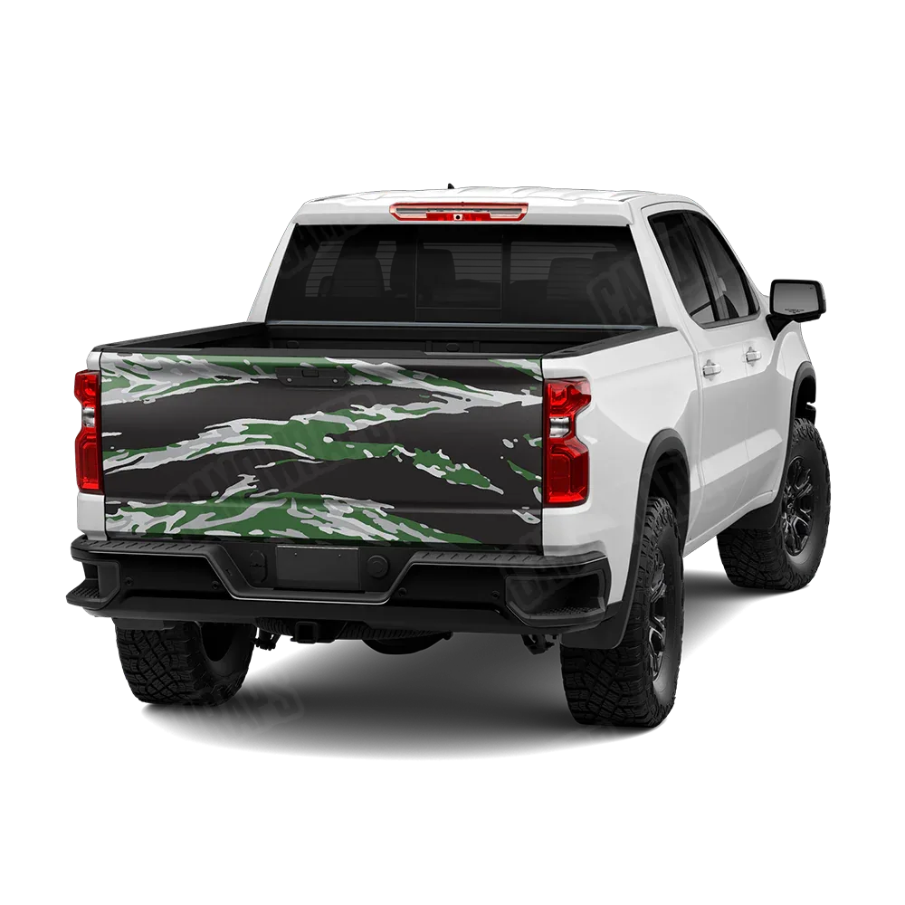 Vietnam Tiger Stripe Green Tiger Tailgate Wraps