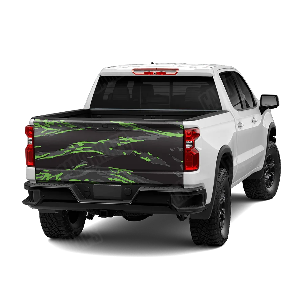 Vietnam Tiger Stripe Metro Green Tailgate Wraps