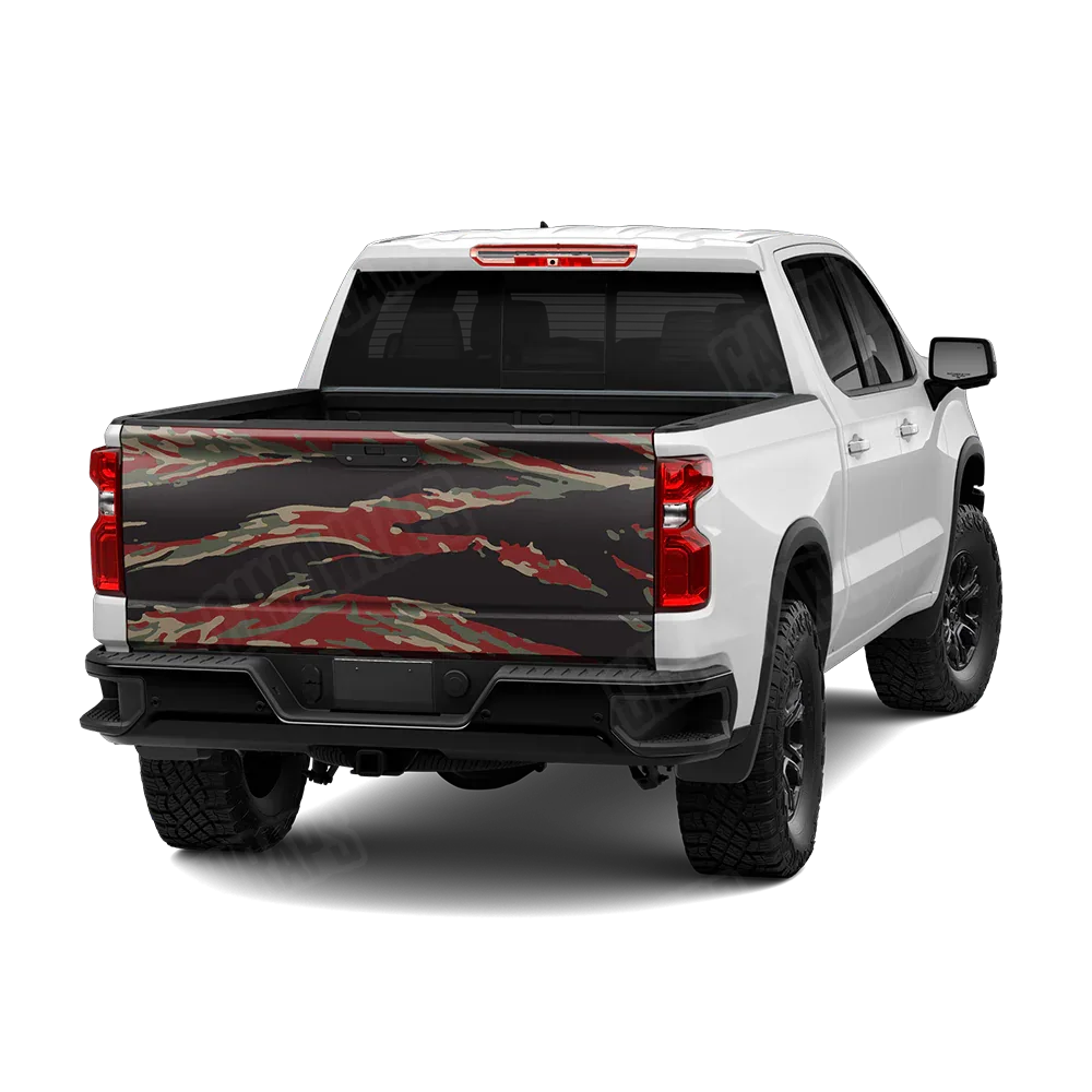 Vietnam Tiger Stripe Militant Red Tailgate Wraps