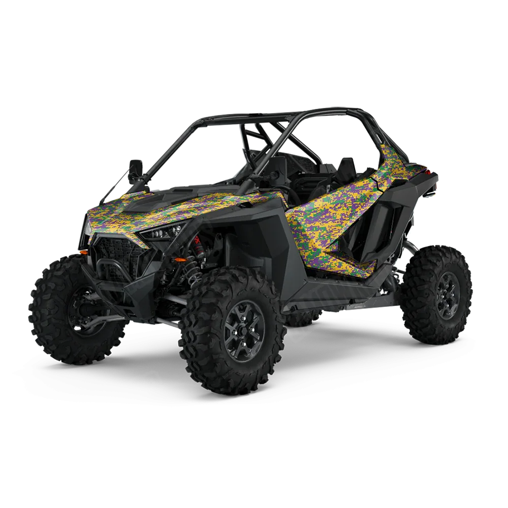 Digital Mardi Gras UTV Wraps