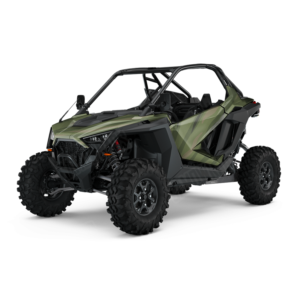 Fun Stripe Army Green UTV Wraps