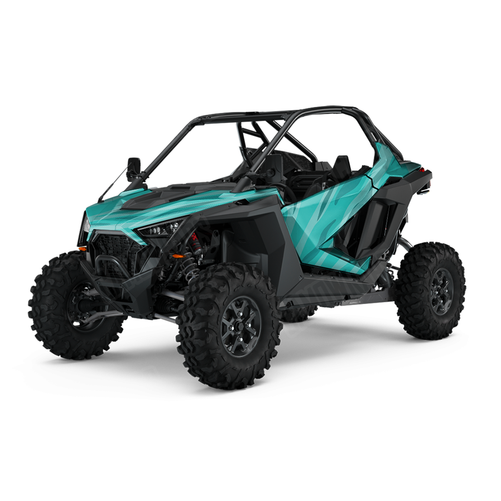 Fun Stripe Elite Tiffany Blue UTV Wraps