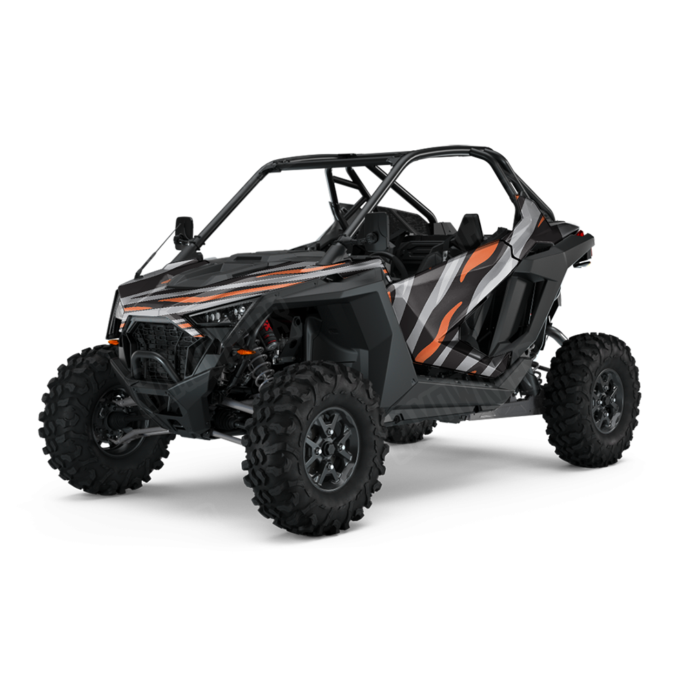 Fun Stripe Orange Tiger UTV Wraps