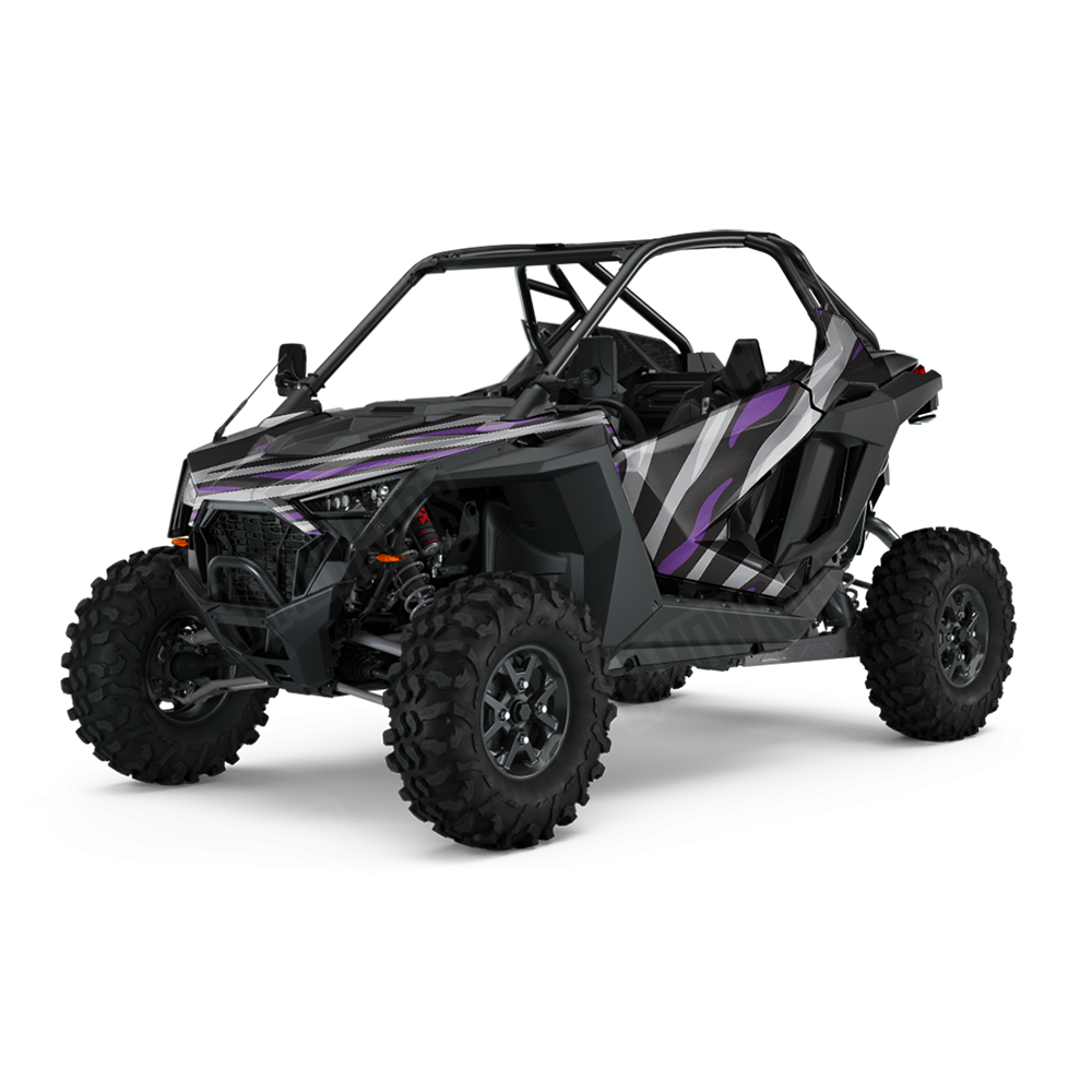 Fun Stripe Purple Tiger UTV Wraps