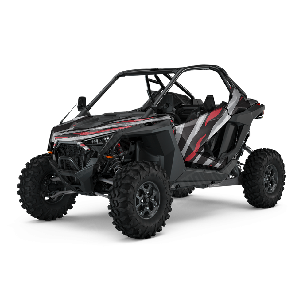 Fun Stripe Red Tiger UTV Wraps