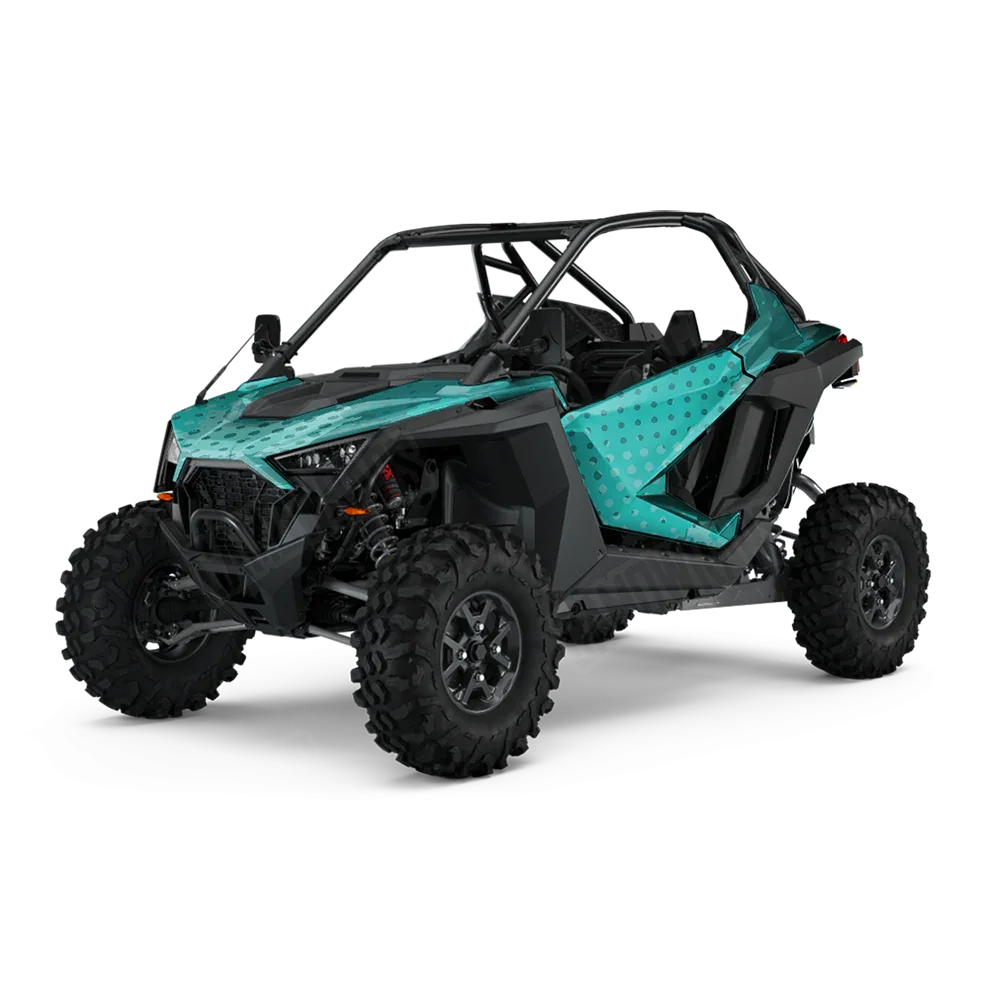 Halftone Splatter Elite Tiffany Blue UTV Wraps