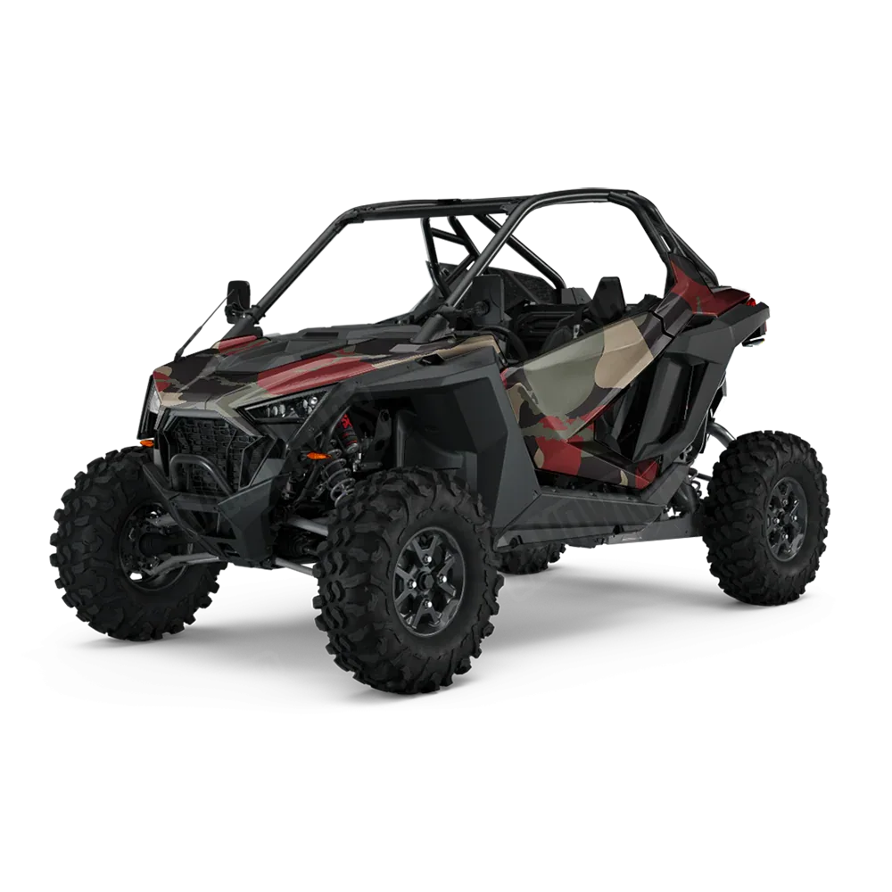 Ragged Militant Red UTV Wraps