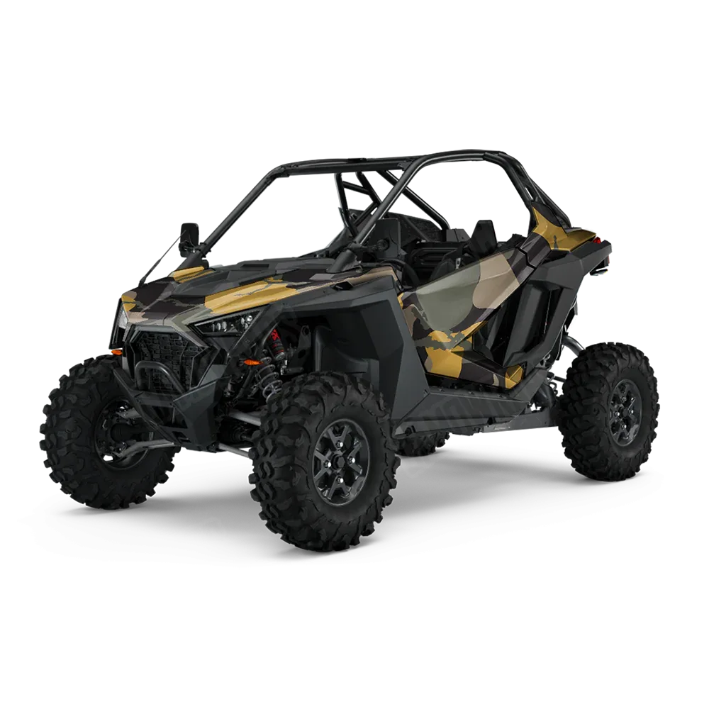 Ragged Militant Yellow UTV Wraps