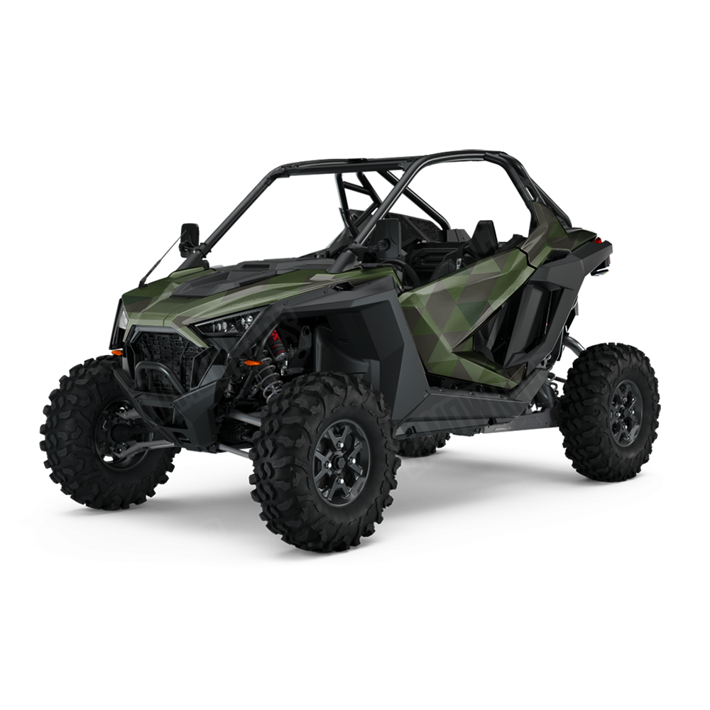 Triangle Army Dark Green UTV Wraps