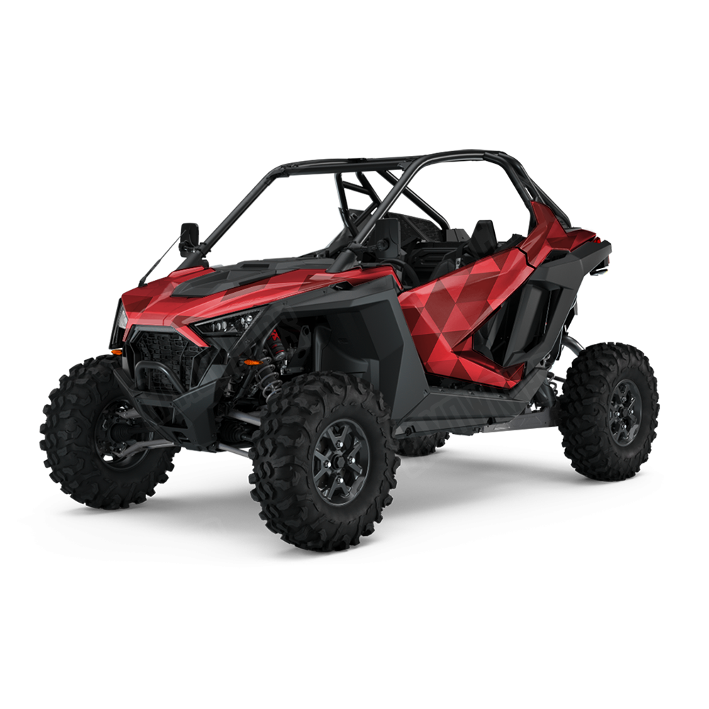 Triangle Elite Red UTV Wraps