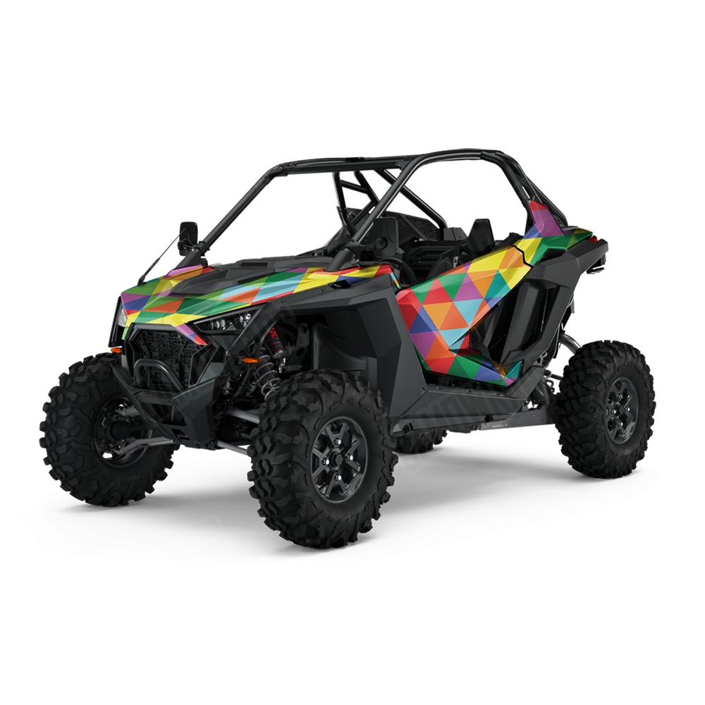 Triangle Multicolor UTV Wraps