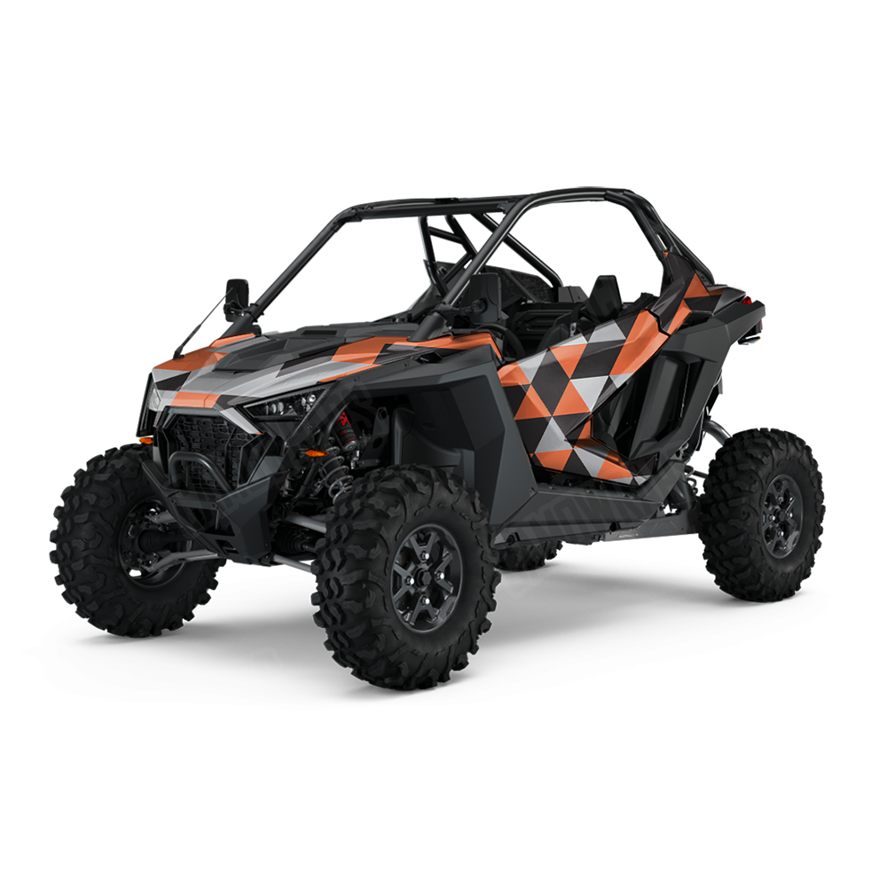 Triangle Orange Tiger UTV Wraps