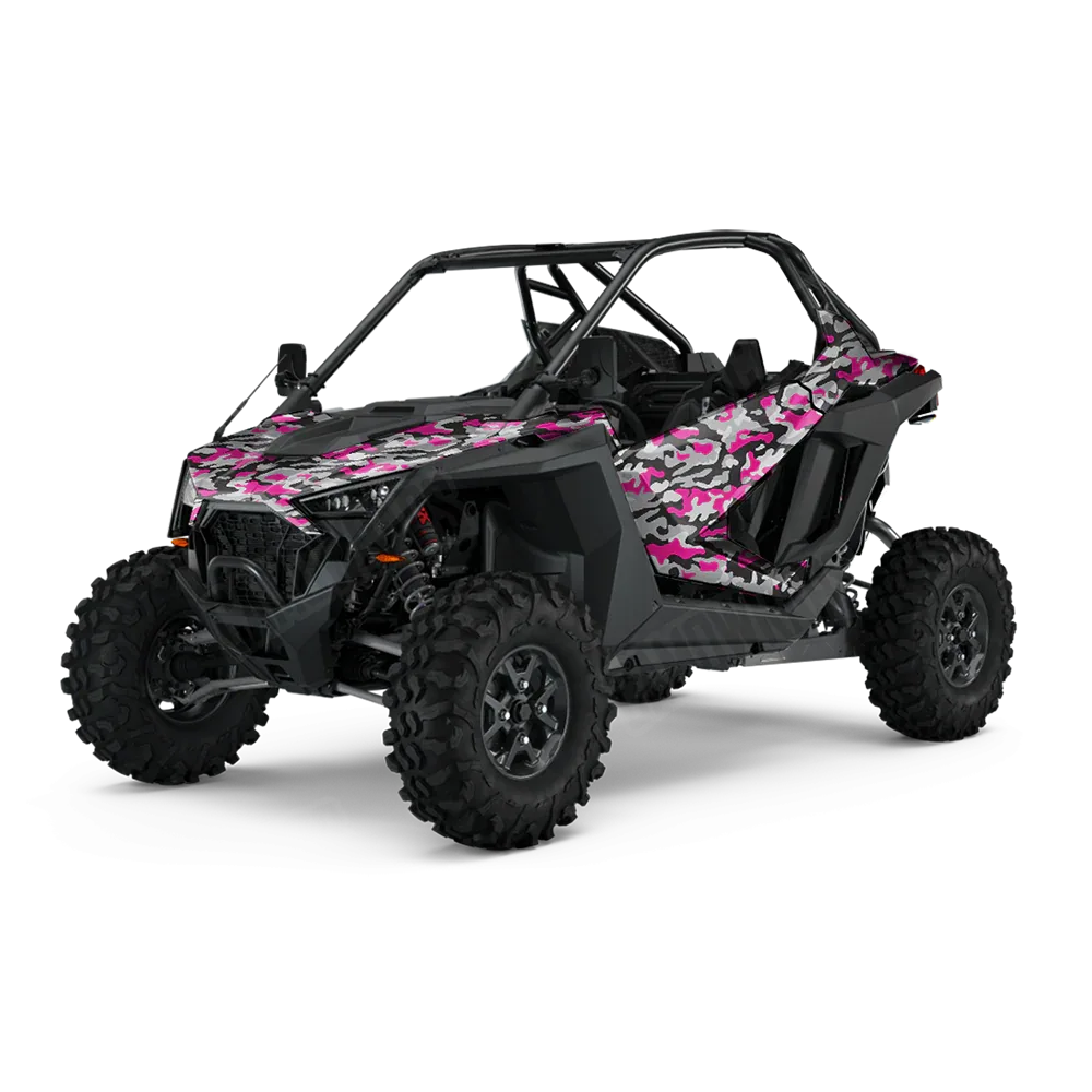 Classic Magenta Tiger UTV Wraps