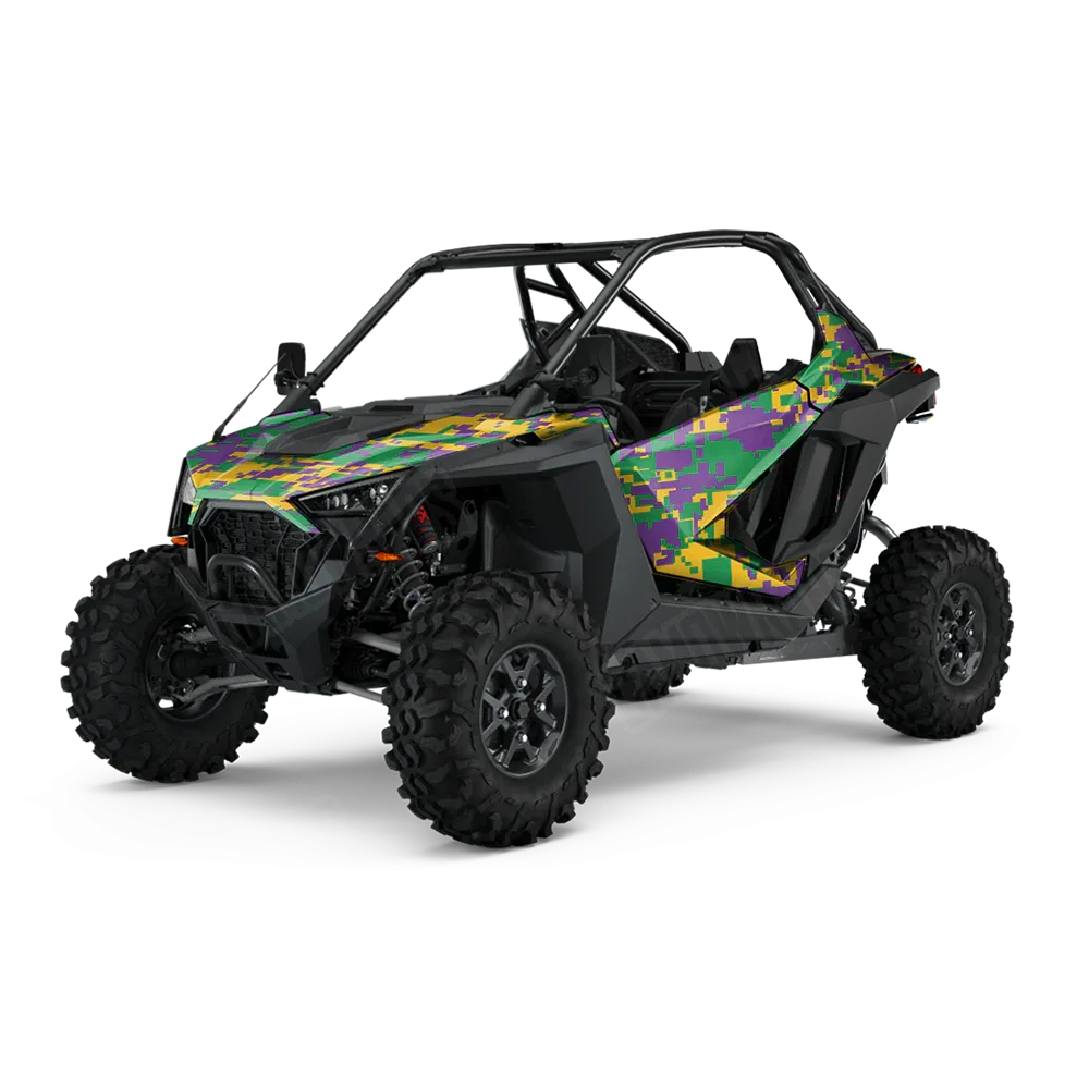 Digital Mardi Gras UTV Wraps