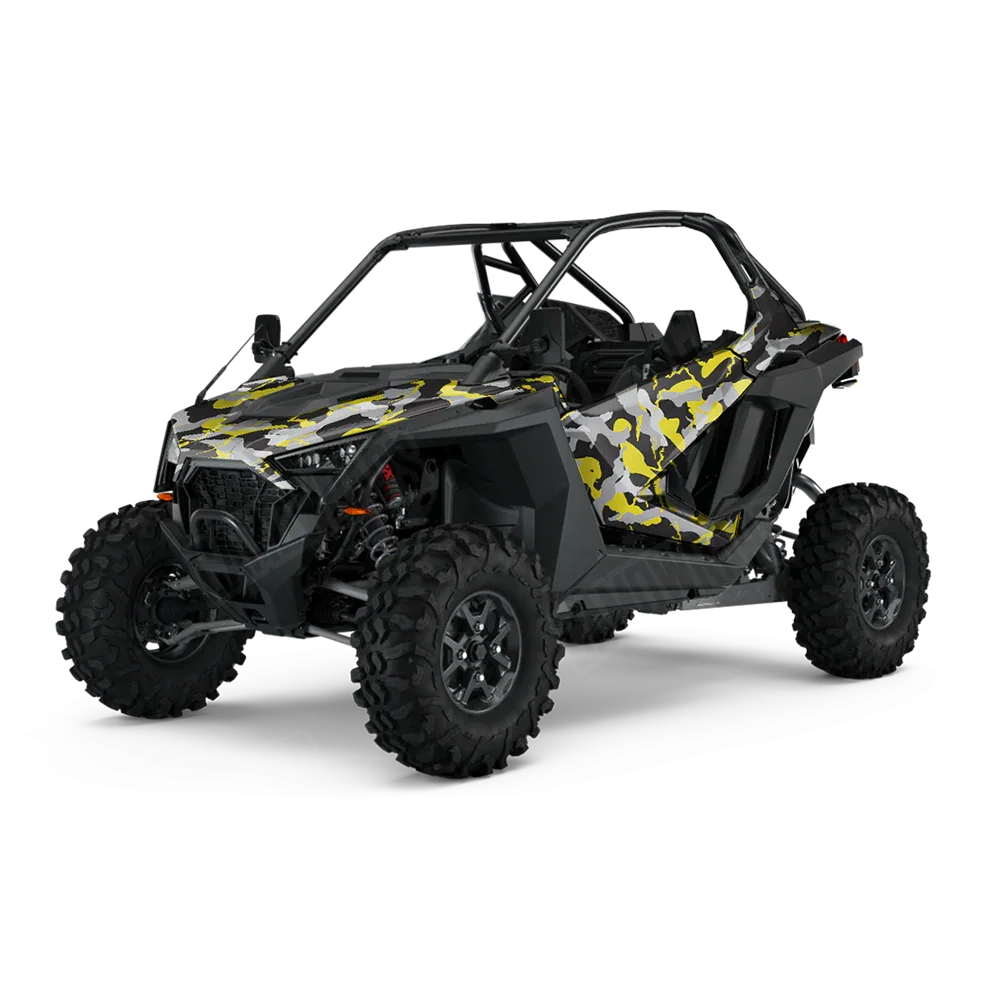 Ragged Yellow Tiger UTV Wraps