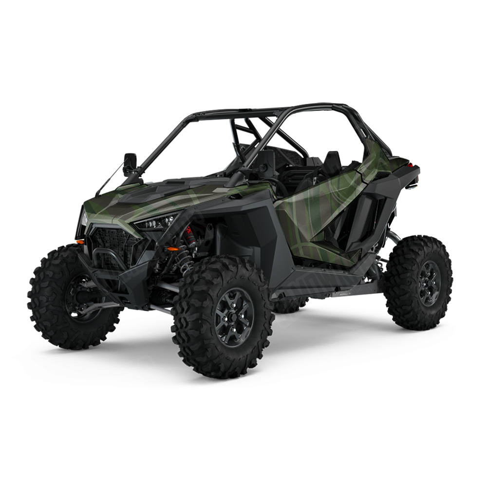 Liquid Smoke Army Dark Green UTV Wraps