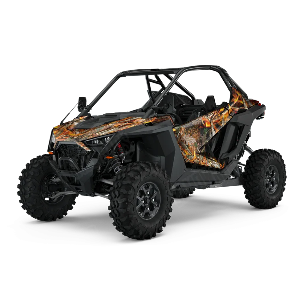 Nature Burning Buck Skull UTV Wraps