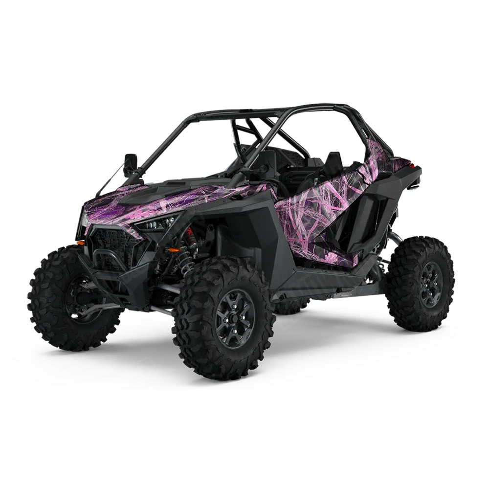 Nature Dry Grassland Pink UTV Wraps