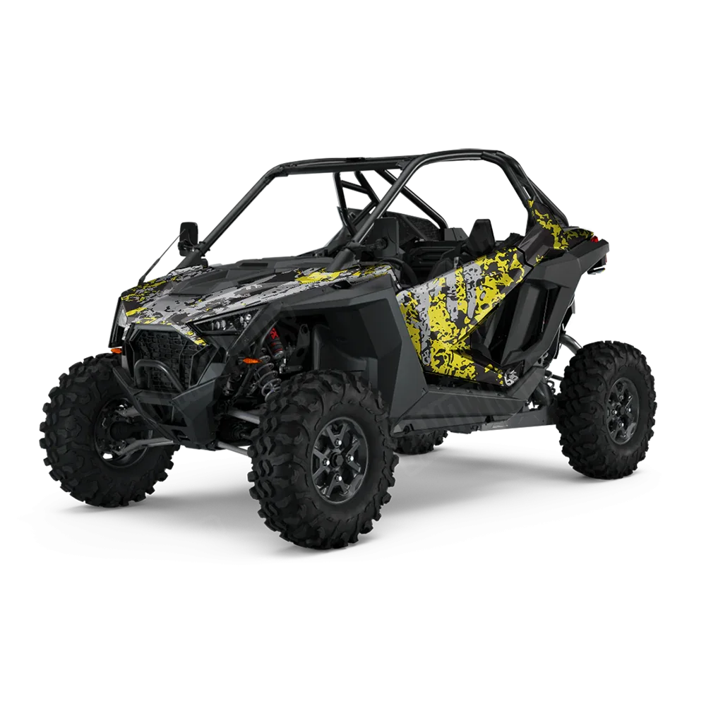Pasted Yellow Tiger UTV Wraps