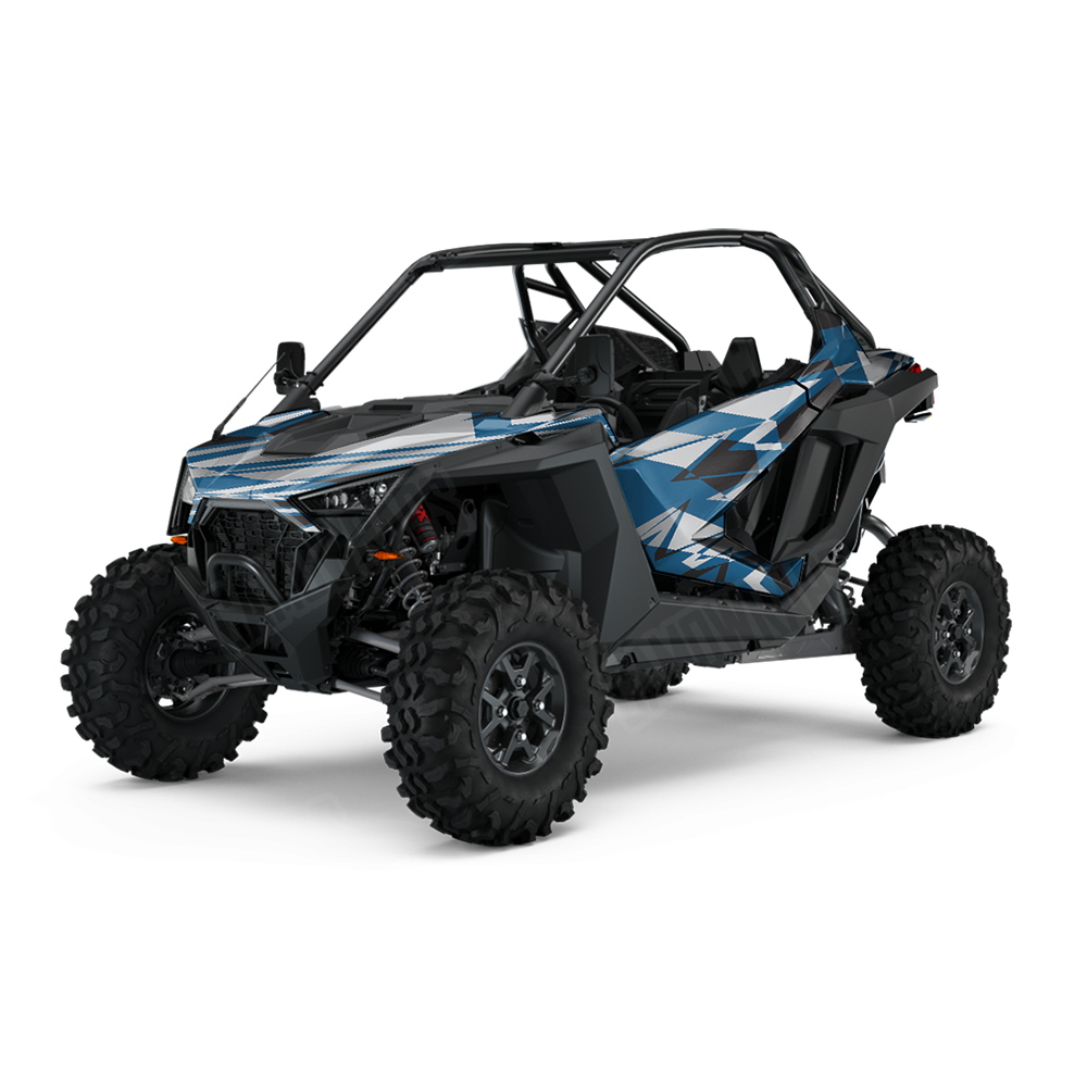 Sharp Blue Tiger UTV Wraps