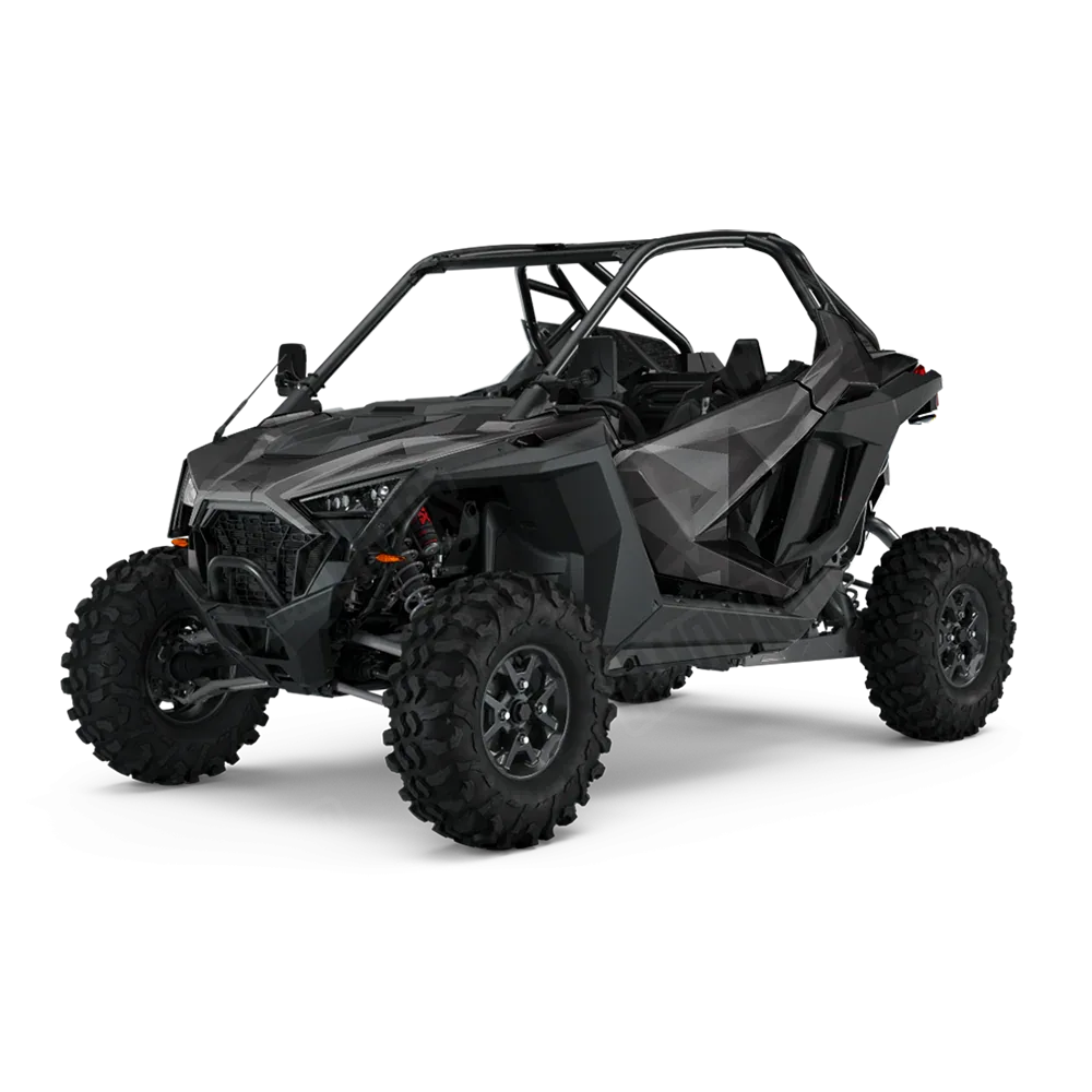 Shattered Elite Black UTV Wraps