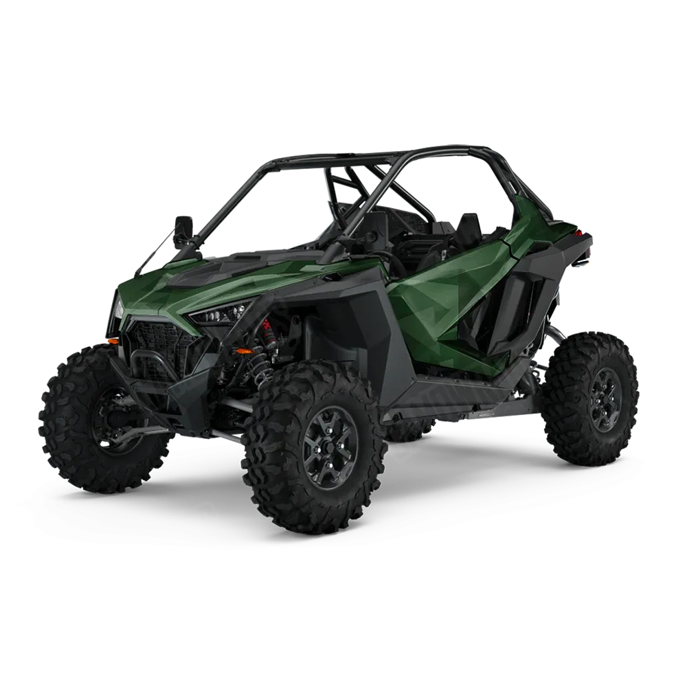 Shattered Elite Green UTV Wraps