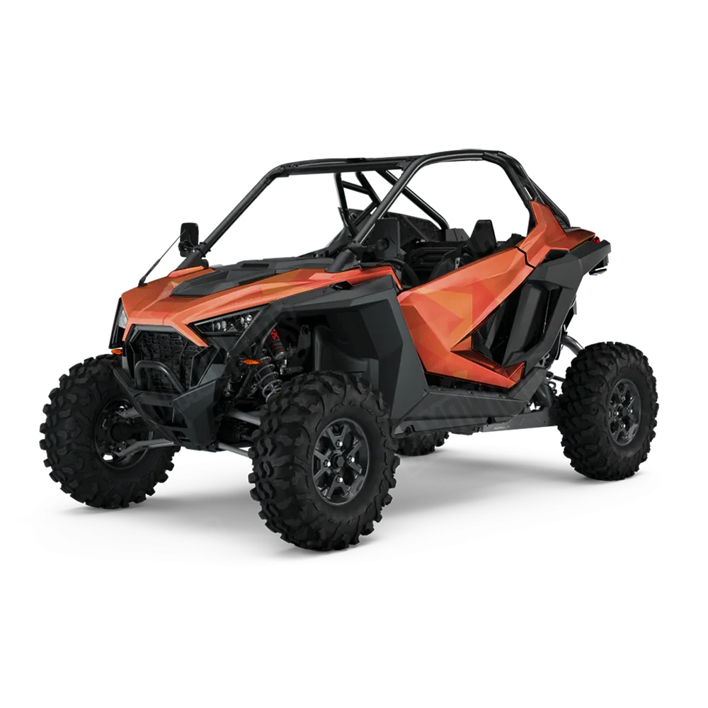 Shattered Elite Orange UTV Wraps