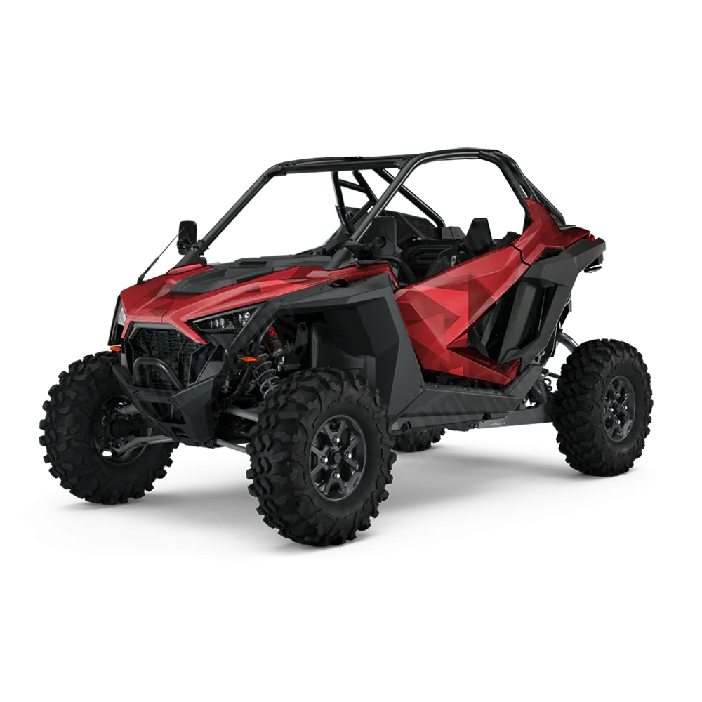 Shattered Elite Red UTV Wraps