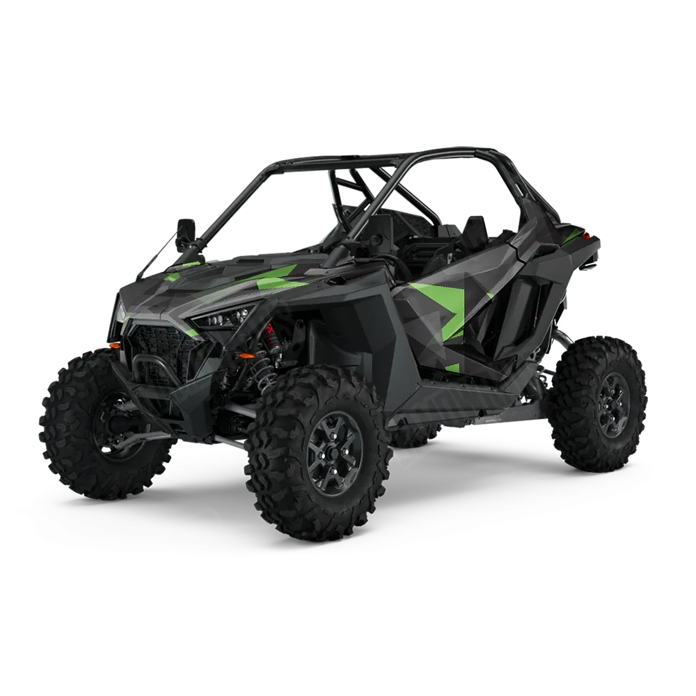 Shattered Metro Green UTV Wraps