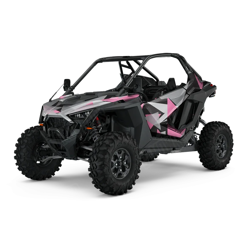 Shattered Pink Tiger UTV Wraps