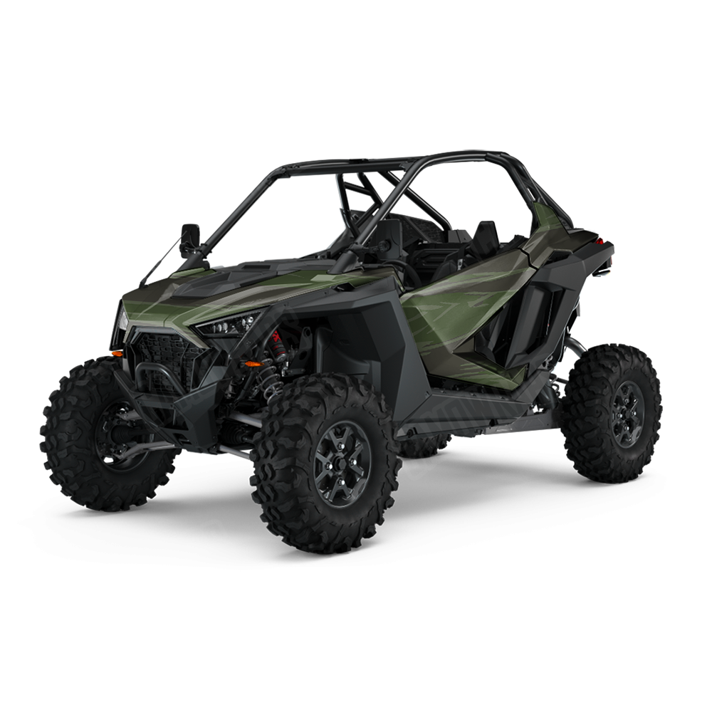 Shredded Army Dark Green UTV Wraps