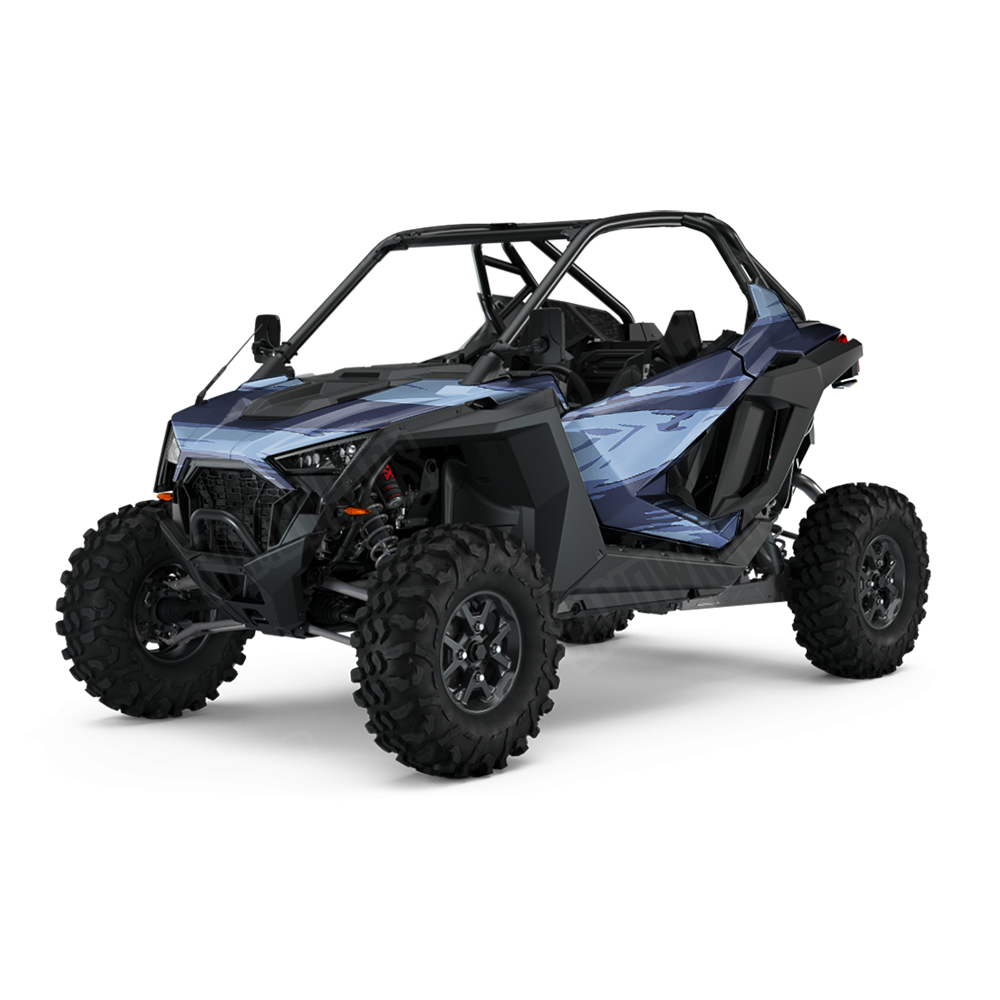 Shredded Blue Urban Night UTV Wraps
