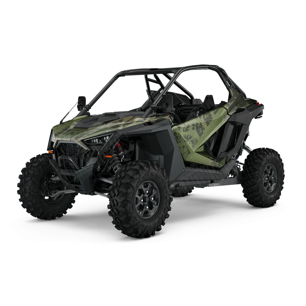 Tire Splatter Army Green UTV Wraps