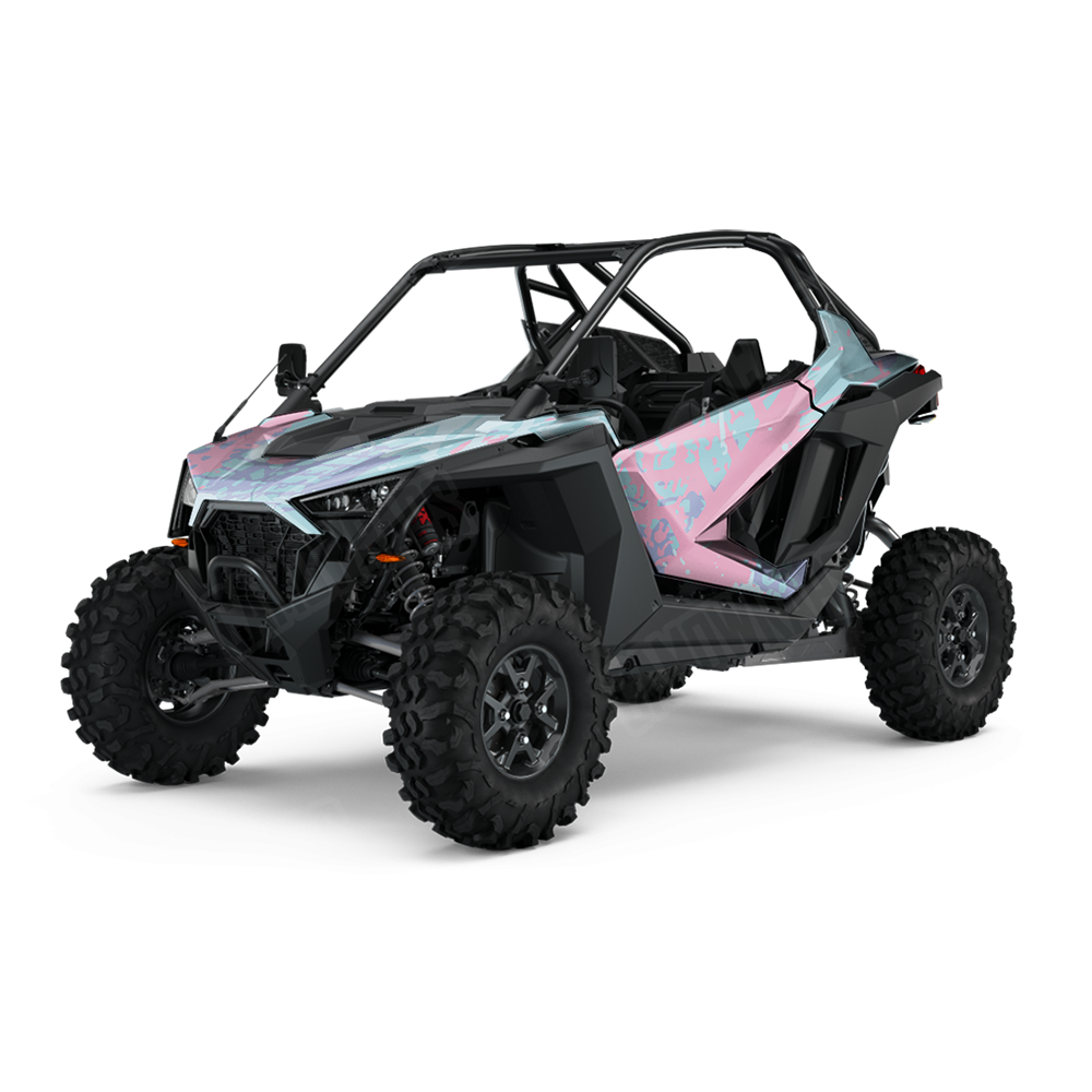 Tire Splatter Cotton Candy UTV Wraps