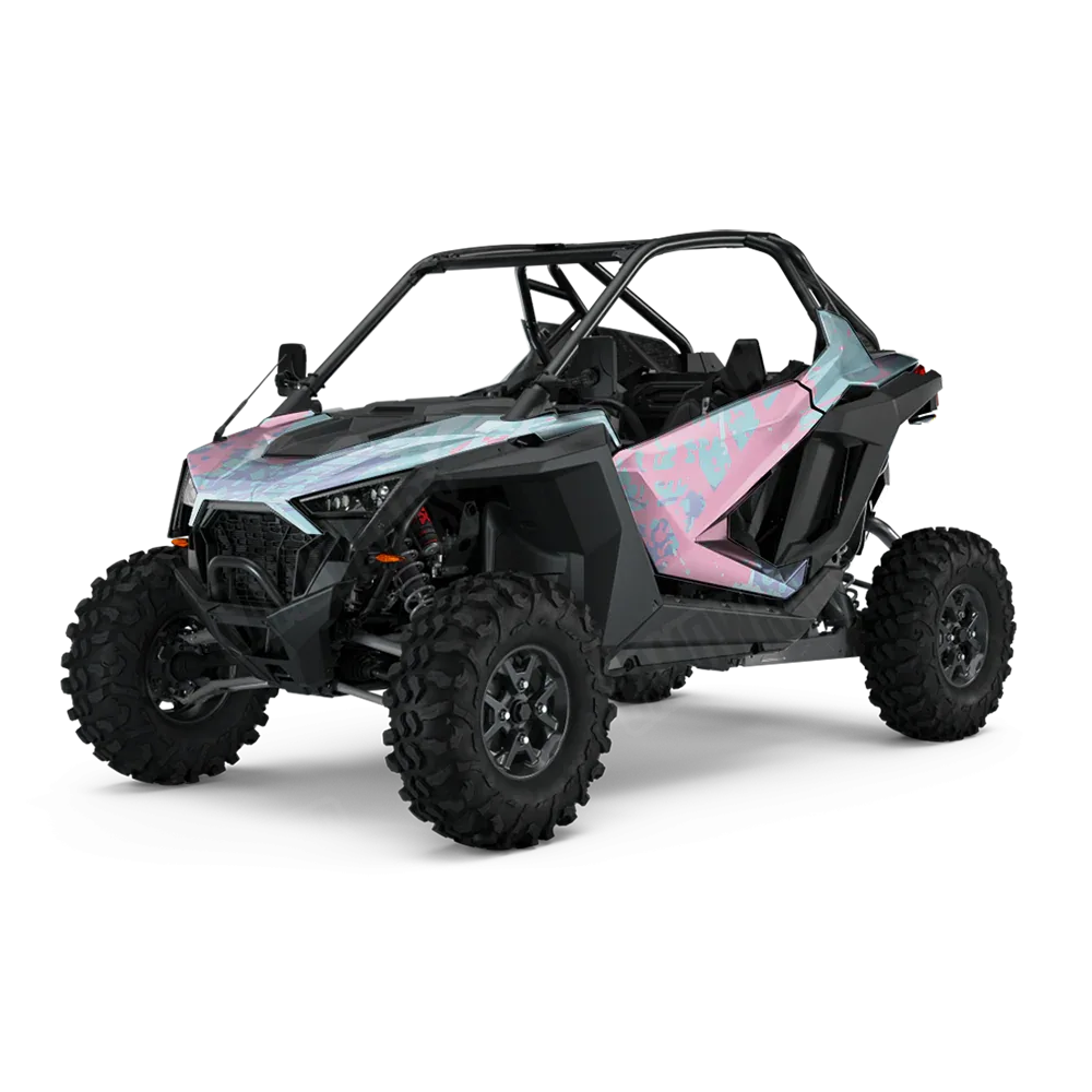 Tire Splatter Cotton Candy UTV Wraps