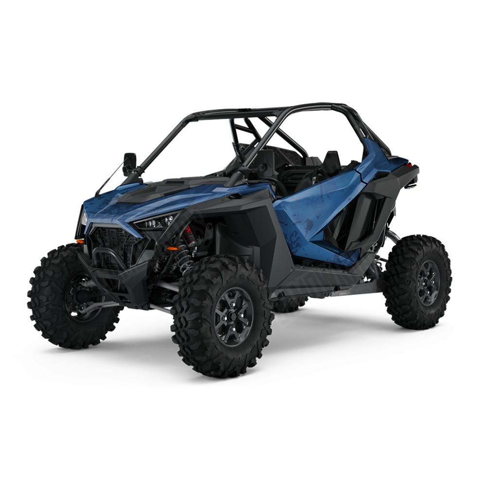 Tire Splatter Elite Blue UTV Wraps