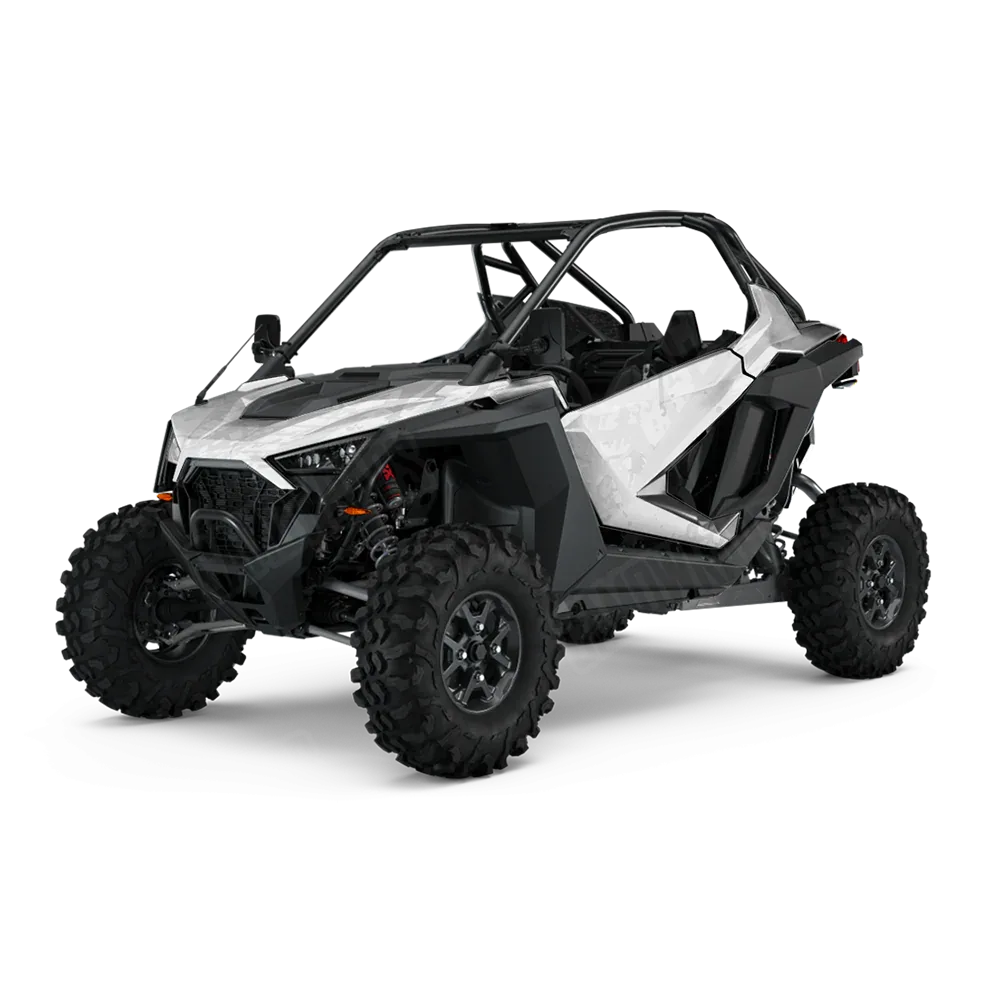 Tire Splatter Elite White UTV Wraps
