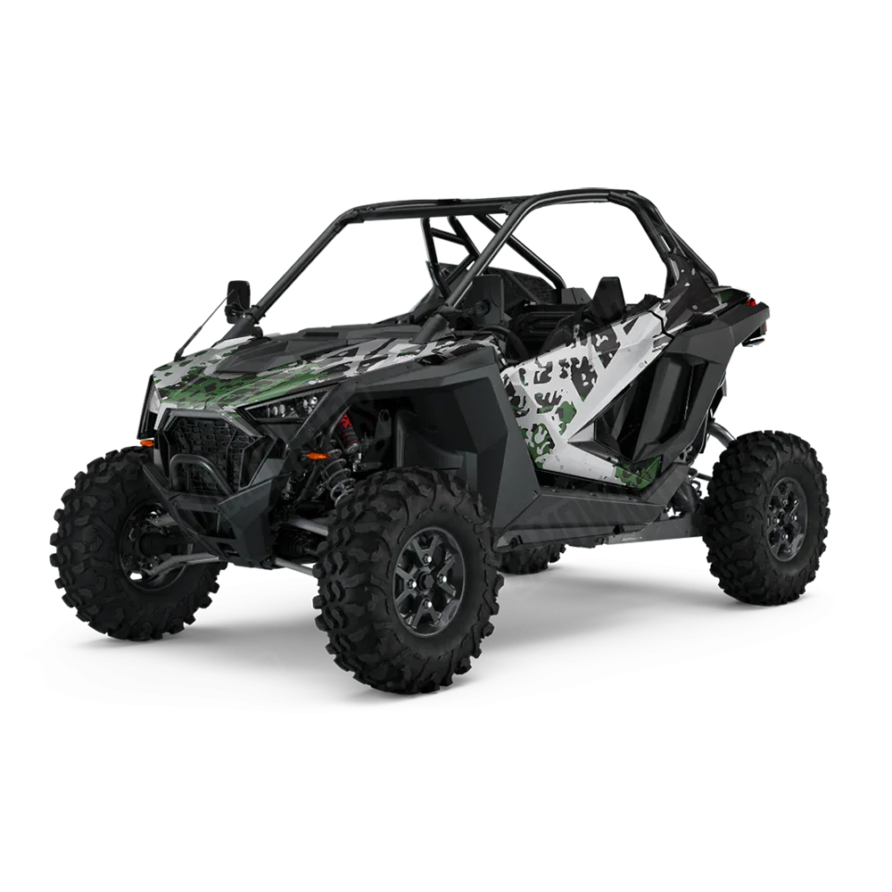 Tire Splatter Green Tiger UTV Wraps